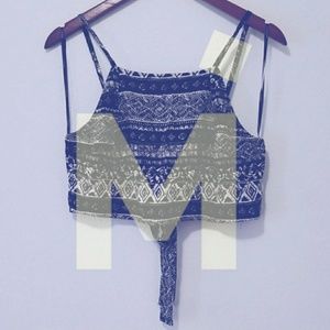 ☆LAST WEEK☆ NWT Black & White Crop Top